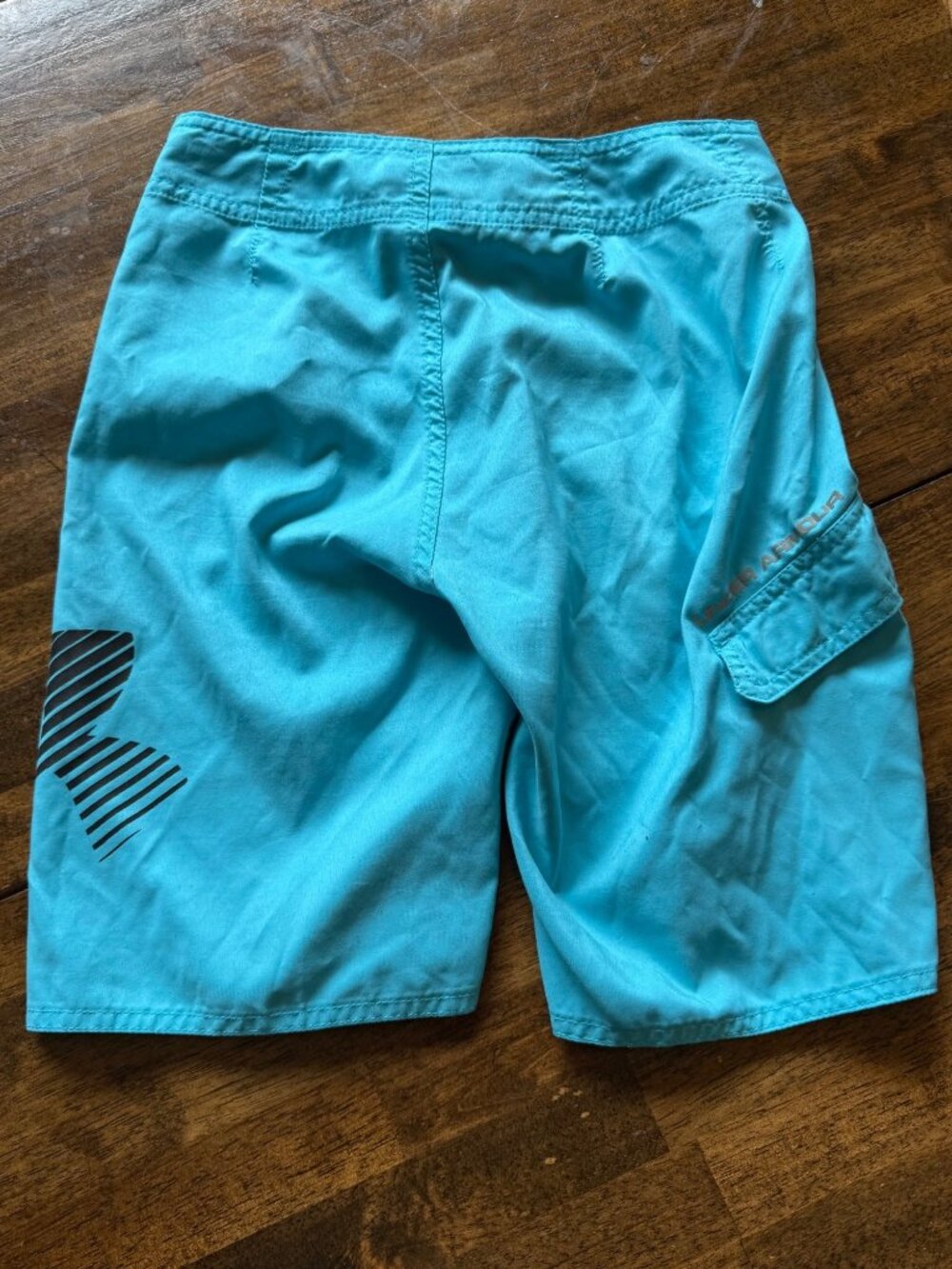 Under Armour Blue Swimming Board Shorts Boys Size 12 - Picture 4 of 5